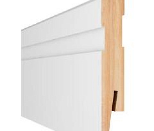 МР 1002 Высокий фигурный белый плинтус Paint it под покраску  2420*100*15 мм, Arbiton